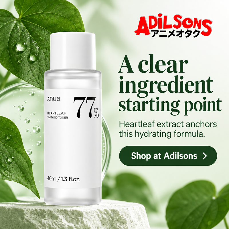 Anua Heartleaf77 Soothing Toner40ml creative 11: A clear ingredient starting point