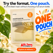 Anua Heartleaf80 Moisture Soothing Ampoule Mask creative 17: Try the format. One pouch. A 27ml sheet mask without choosing a full serum bottle.
