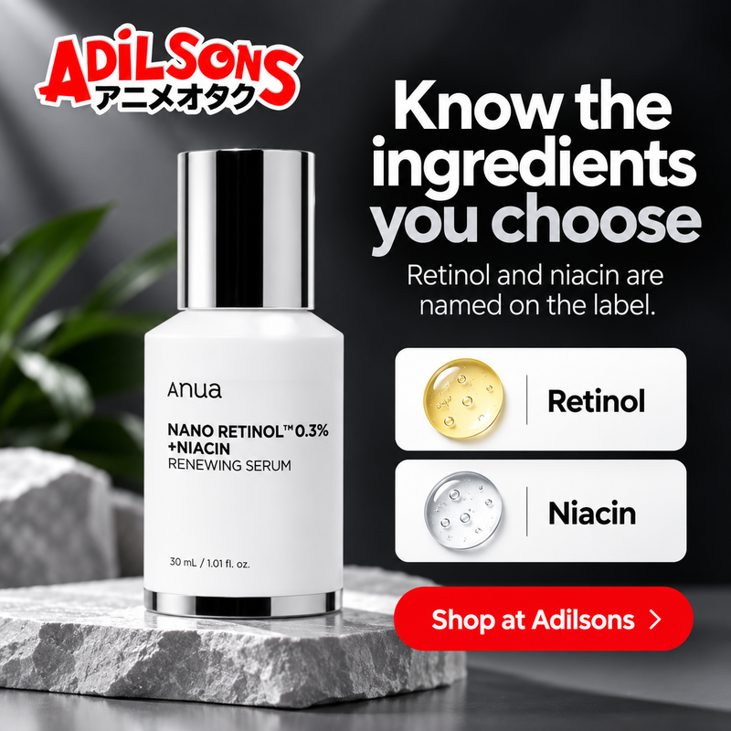 Anua Nano Retinol Niacin Renewing Serum30ml creative 11: Know the ingredients you choose
