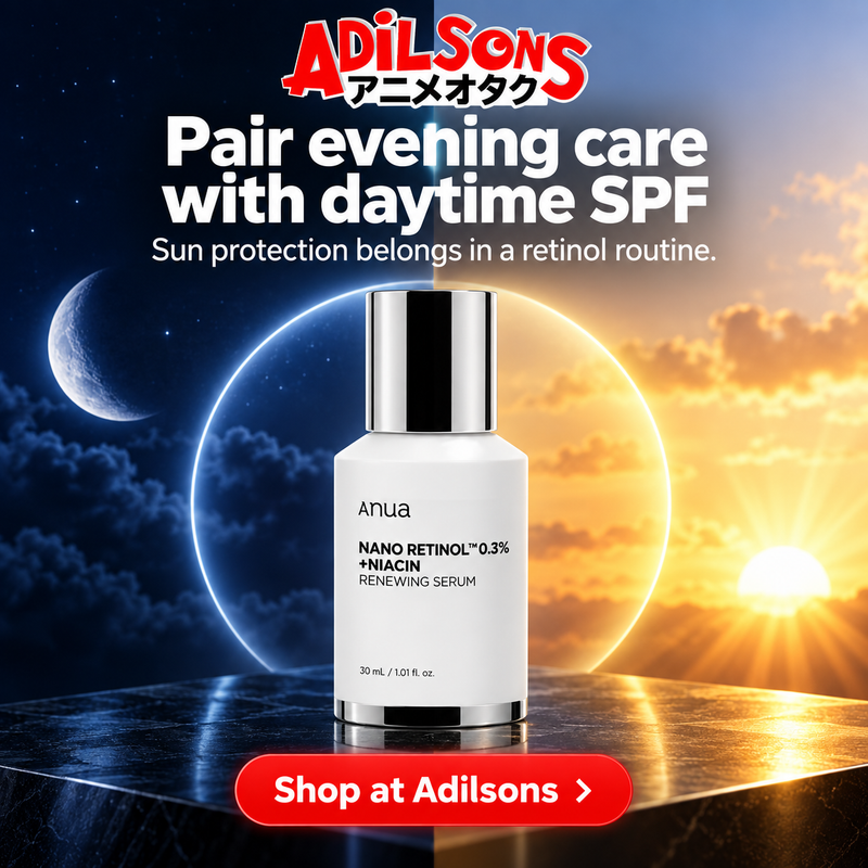 Anua Nano Retinol Niacin Renewing Serum30ml creative 16: Pair evening care with daytime SPF