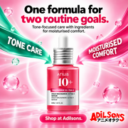 Anua Niacinamide10 TXA4 Serum30ml creative 17: One formula for two routine goals. Tone-focused care with ingredients for moisturised comfort.