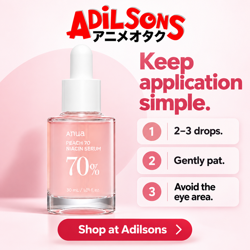 Anua Peach70 Niacin Serum30ml – application – creative 13