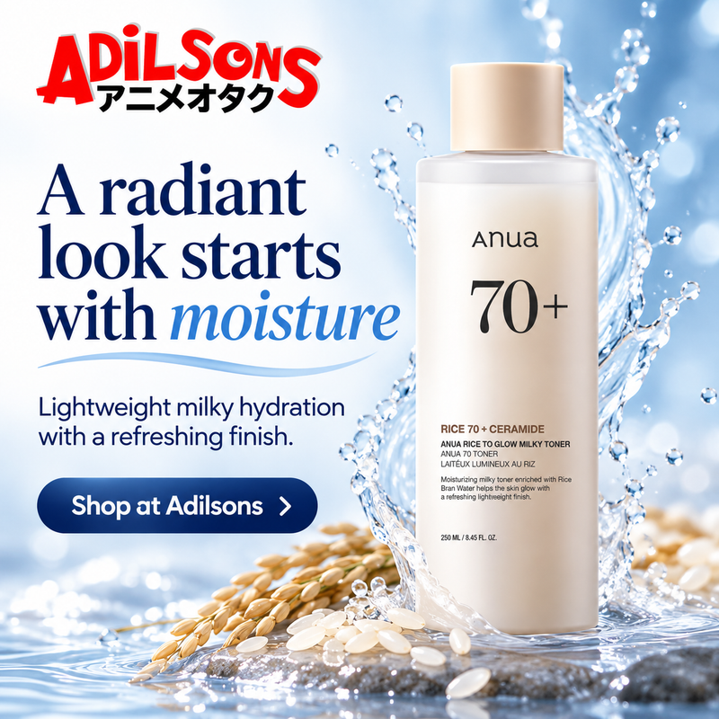 Anua Rice70 Ceramide Glow Milky Toner250ml creative2: A radiant look starts with moisture