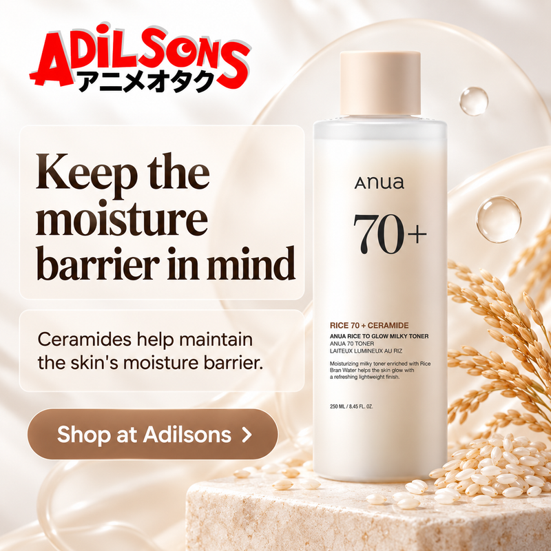 Anua Rice70 Ceramide Glow Milky Toner250ml creative7: Keep the moisture barrier in mind