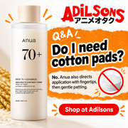 Anua Rice70 Ceramide Glow Milky Toner250ml creative12: Do I need cotton pads?