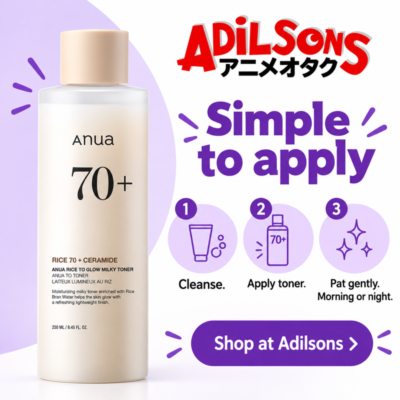 Anua Rice70 Ceramide Glow Milky Toner250ml creative13: Simple to apply