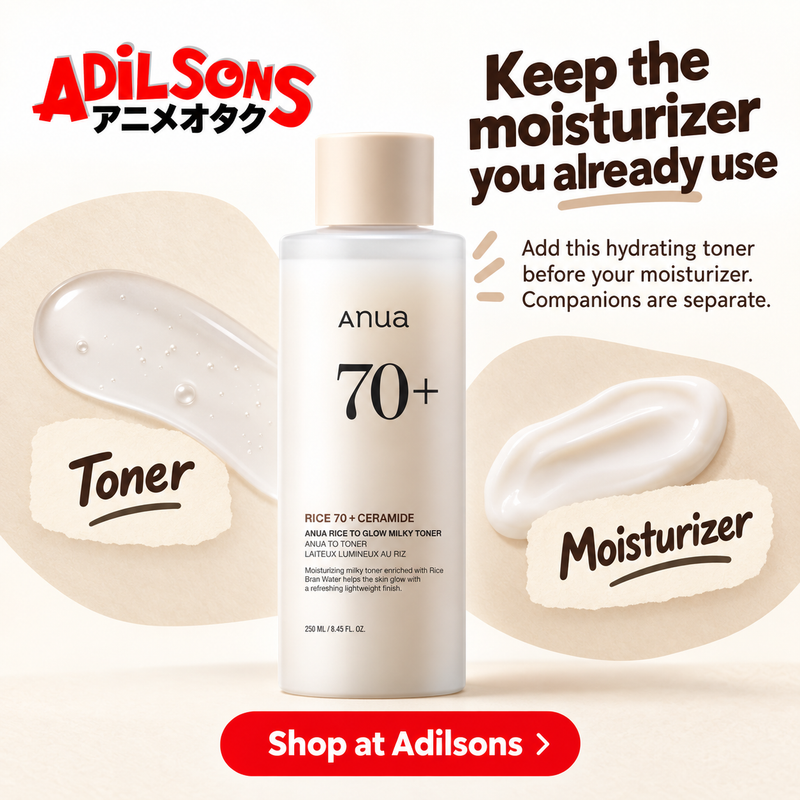 Anua Rice70 Ceramide Glow Milky Toner250ml creative14: Keep the moisturizer you already use