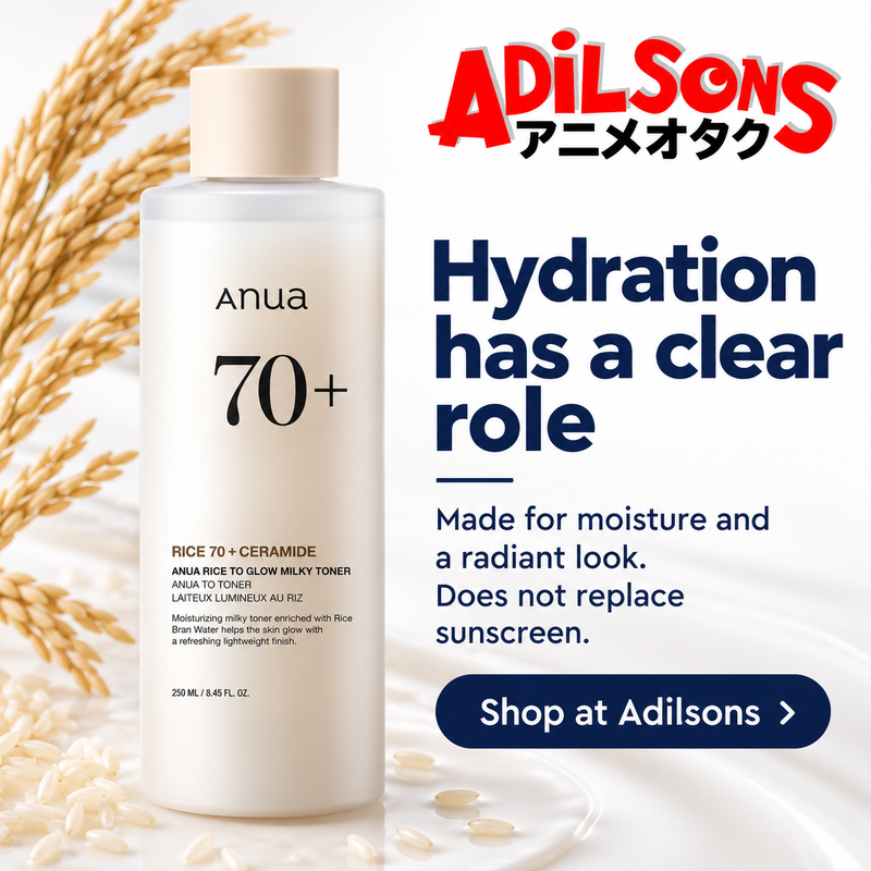 Anua Rice70 Ceramide Glow Milky Toner250ml creative15: Hydration has a clear role