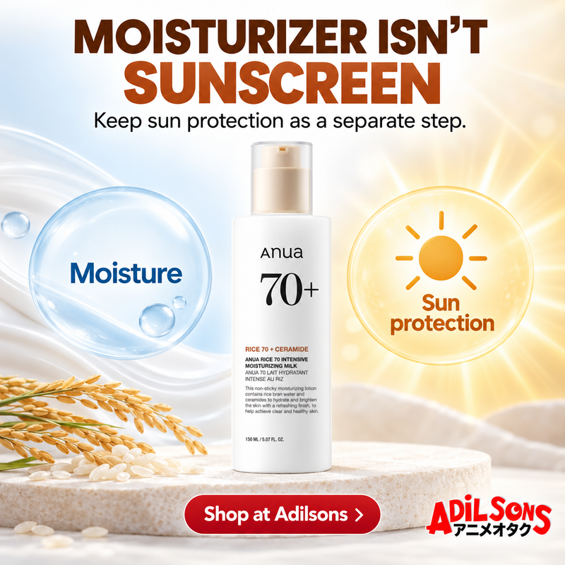 Anua Rice70 Moisturizing Milk150ml — MOISTURIZER ISN’T SUNSCREEN