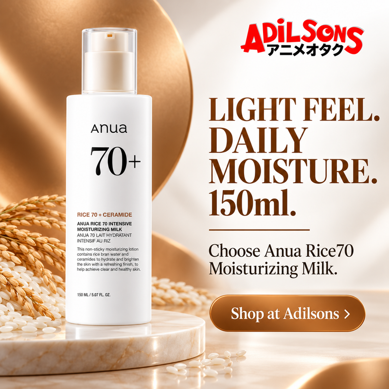 Anua Rice70 Moisturizing Milk150ml — LIGHT FEEL. DAILY MOISTURE.150ml.