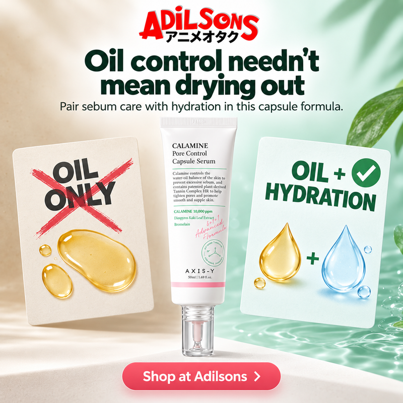 AXIS-Y Calamine Pore Control Capsule Serum50ml creative3: Oil control needn't mean drying out