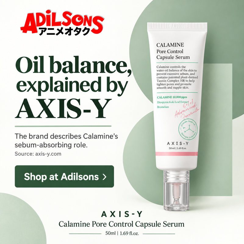 AXIS-Y Calamine Pore Control Capsule Serum50ml creative11: Oil balance, explained by AXIS-Y