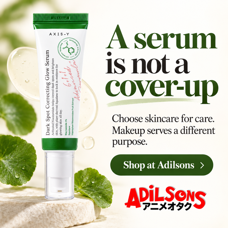 AXIS-Y Dark Spot Correcting Glow Serum50ml — Common mistake — A serum is not a cover-up