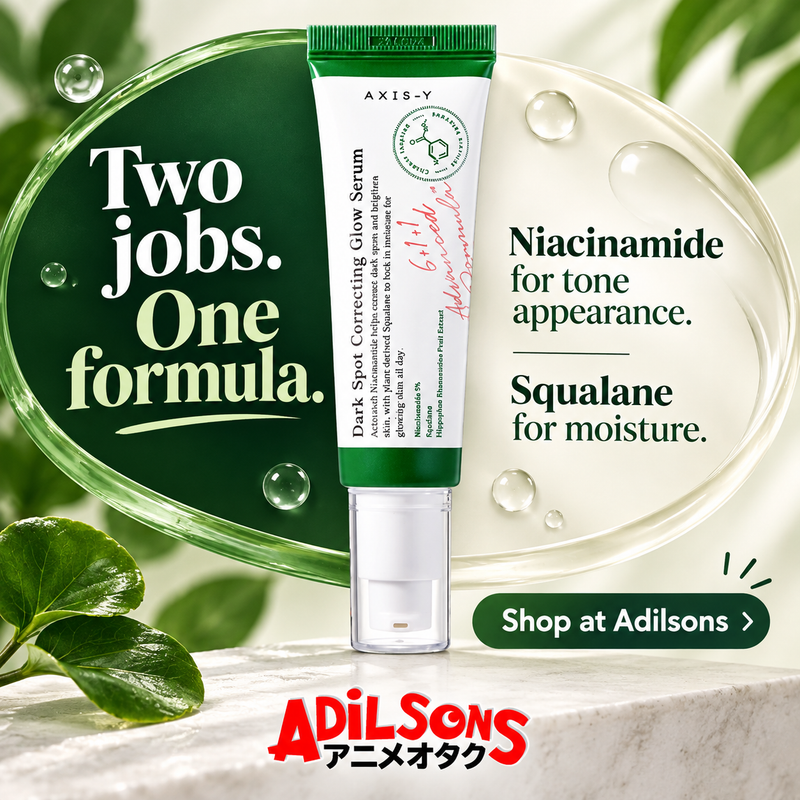 AXIS-Y Dark Spot Correcting Glow Serum50ml — Formula rationale — Two jobs. One formula.