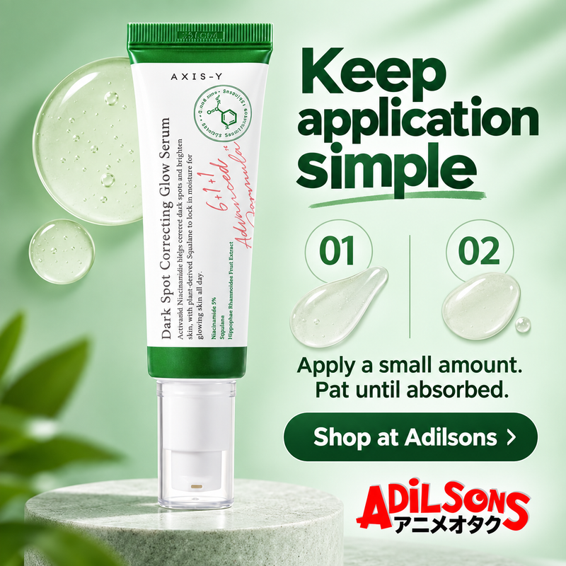 AXIS-Y Dark Spot Correcting Glow Serum50ml — Application — Keep application simple