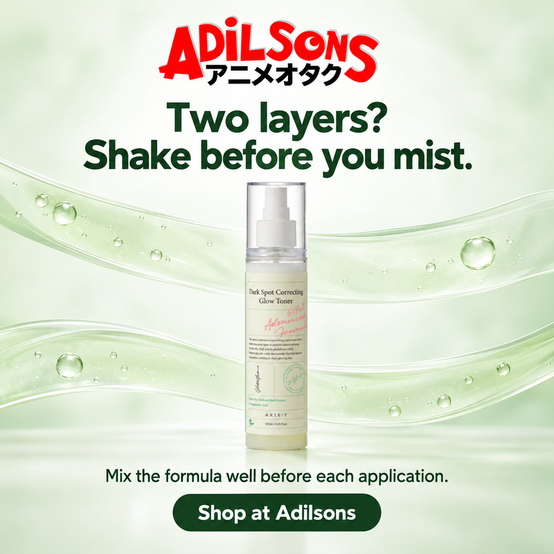 AXIS-Y Dark Spot Correcting Glow Toner125ml — Two layers? Shake before you mist.