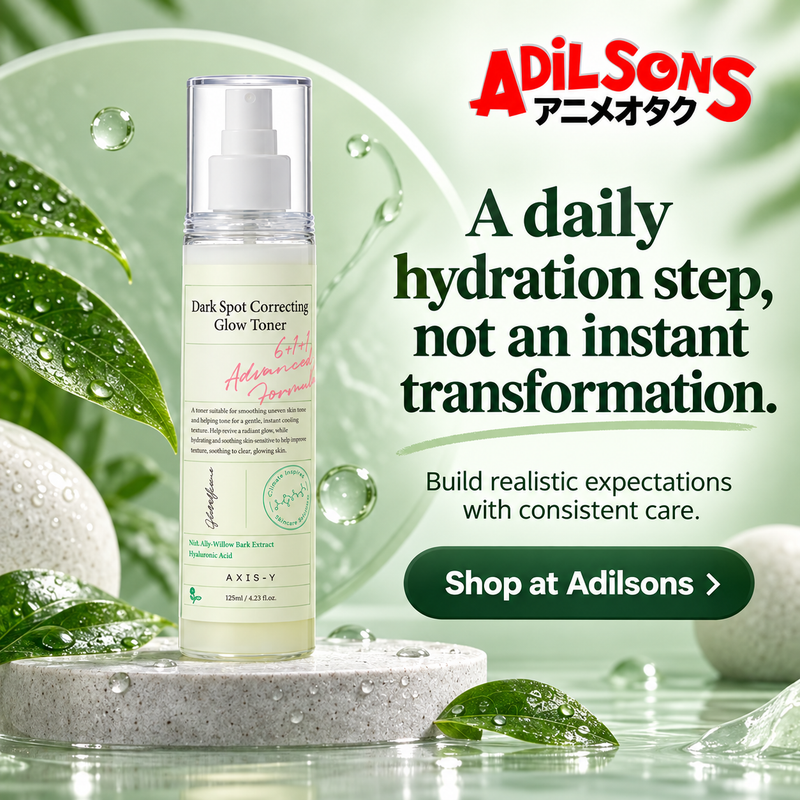 AXIS-Y Dark Spot Correcting Glow Toner125ml — A daily hydration step, not an instant transformation.