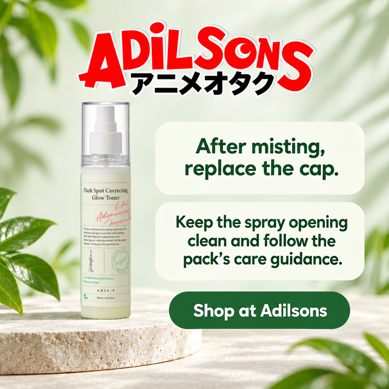 AXIS-Y Dark Spot Correcting Glow Toner125ml — After misting, replace the cap.