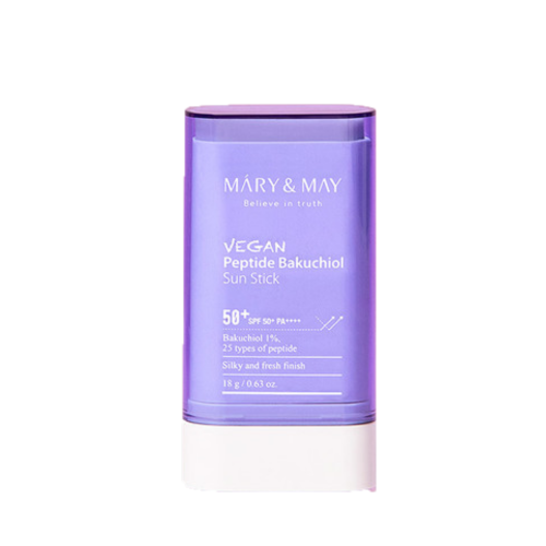 MARY&MAY VEGAN PEPTIDE BAKUCHIOL SUN STICK SPF50+ PA++++ 18G