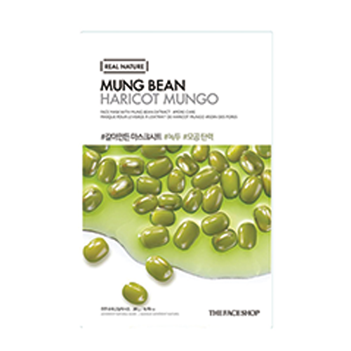 THE FACE SHOP REAL NATURE FACE MASK WITH MUNG BEAN EXTRACT