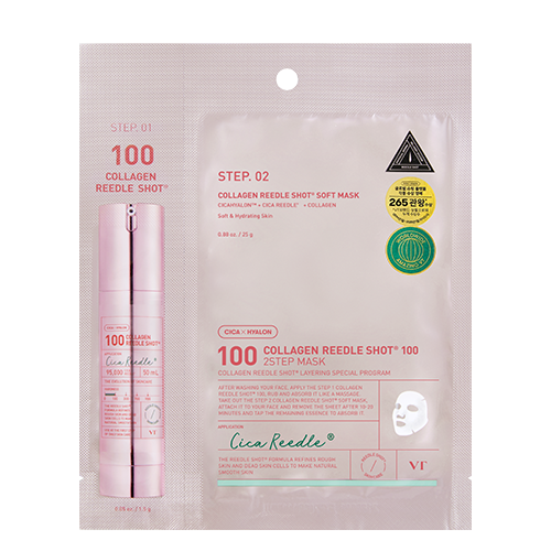 VT COLLAGEN REEDLE SHOT 100 2STEP HYDROGEL MASK (1.5G+33G)