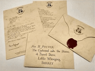 Harry Potter Hogwarts Admission Letter