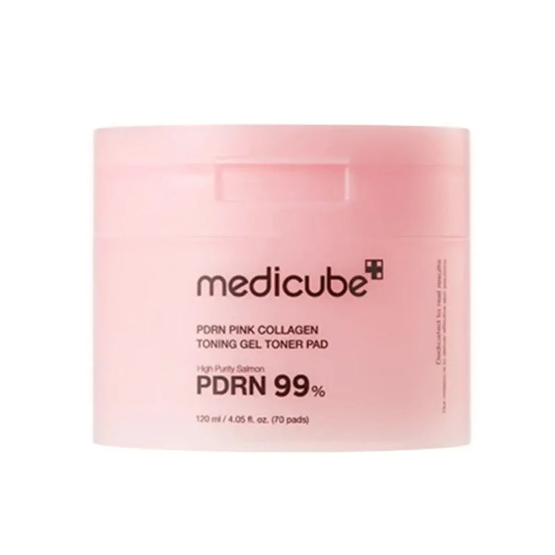 Medicube PDRN PINK COLLAGEN TONING GEL TONER PAD 70ea