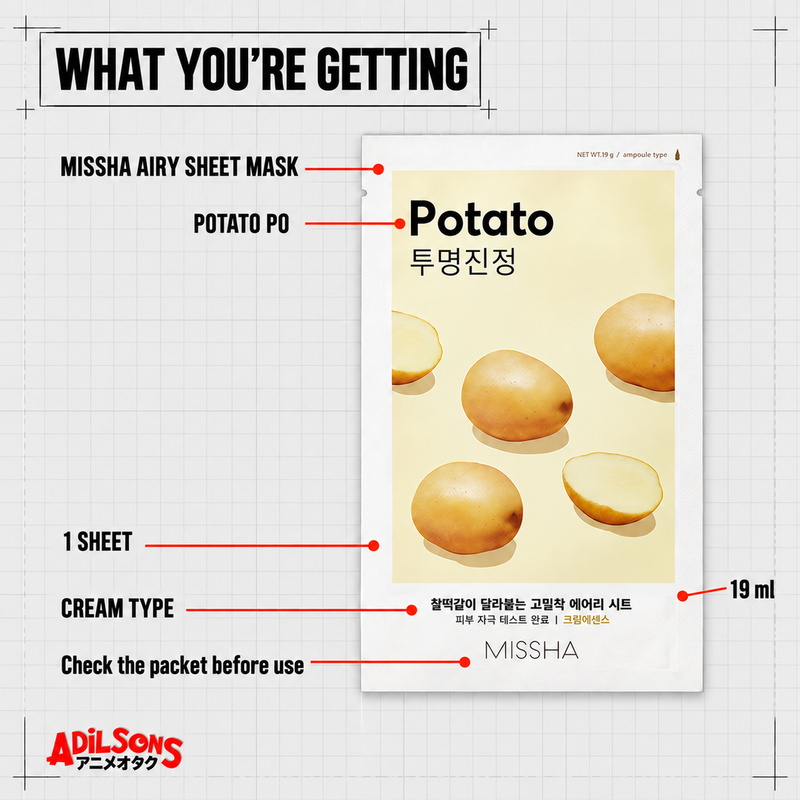 MISSHA Airy Fit Sheet Mask Potato creative 10 of 20