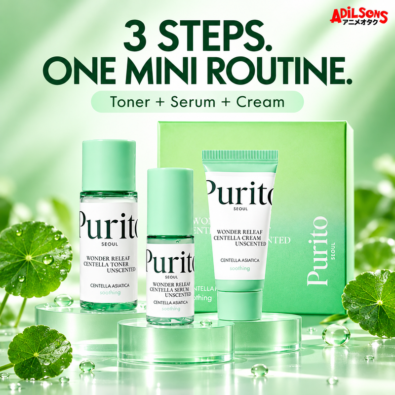 PURITO SEOUL WONDER RELEAF CENTELLA MINI KIT UNSCENTED 60ML — product guide 1