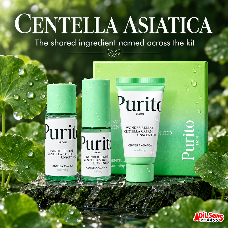 PURITO SEOUL WONDER RELEAF CENTELLA MINI KIT UNSCENTED 60ML — product guide 2