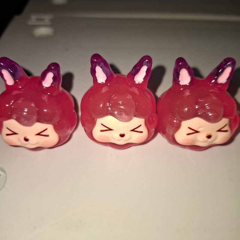 Labubu hot pink 3D Vinyl PVC Mini Figurine