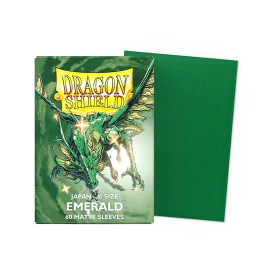 Dragon Shield Emerald 60 matte Japanese sleeve