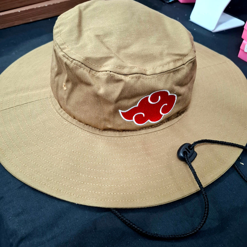 Naruto Akatsuki beige boonie hat