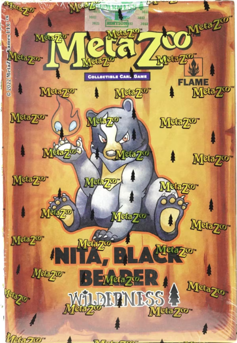 MetaZoo Wilderness First Edition Tribal Deck featuring Nita, Black Bearer