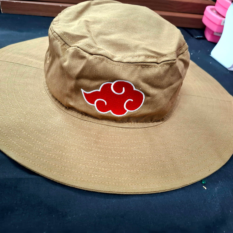 Naruto Akatsuki beige boonie hat
