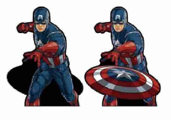 Marvel Captain America 3D Lenticular Sticker