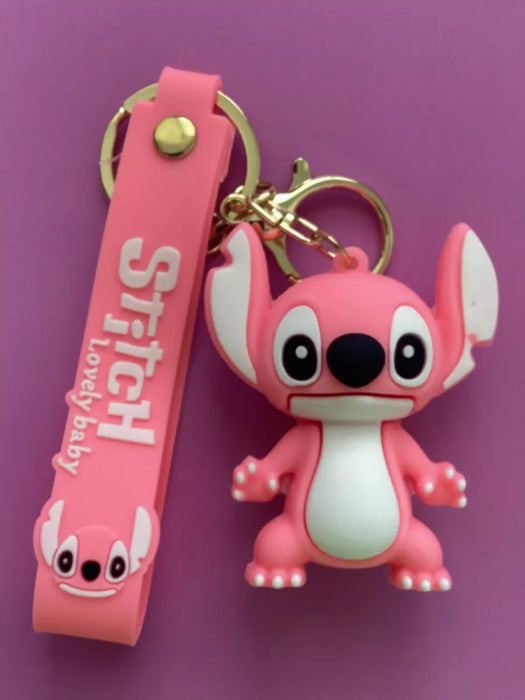 Lilo & Stitch Pink Stitch PVC Keychain