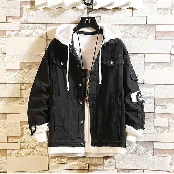 Attack On Titan Denim Jacket Black