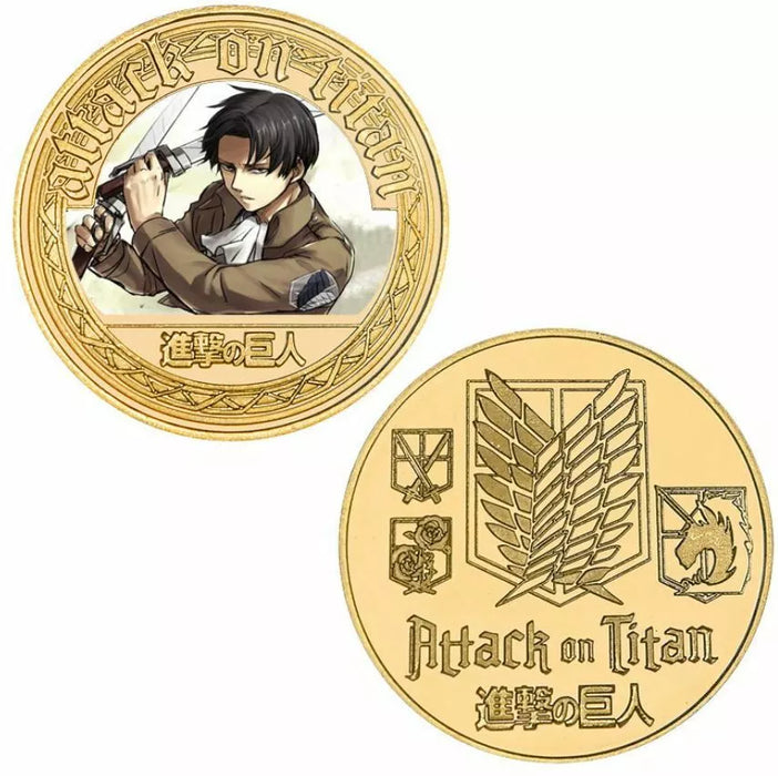 Attack On Titan Levi Gold Coin