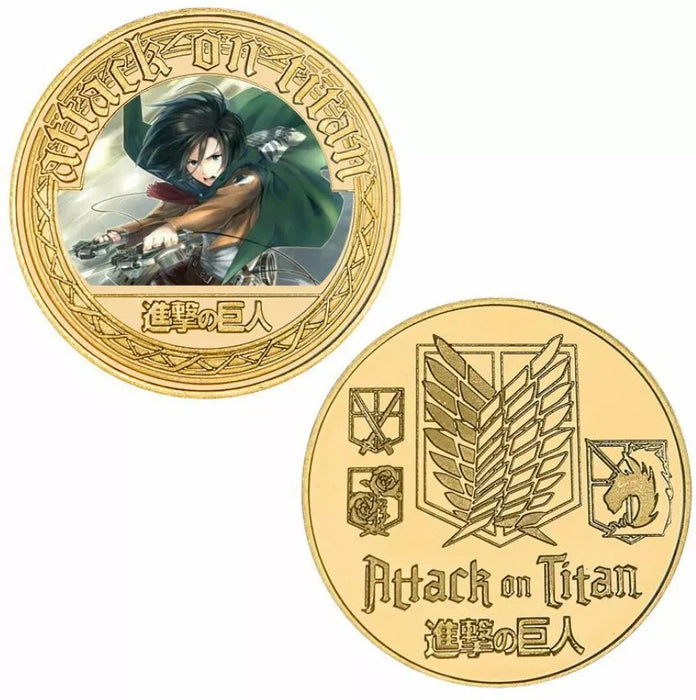 Attack On Titan Mikasa Gold Coin