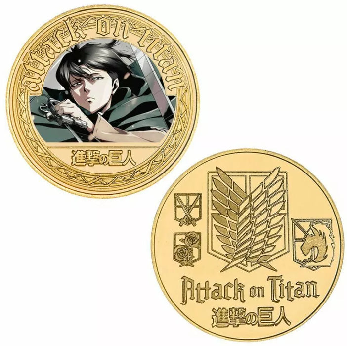 Attack On Titan Levi Gold Coin