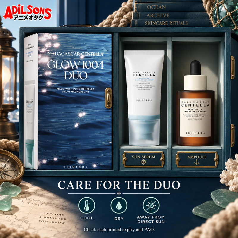 SKIN1004 MADAGASCAR CENTELLA GLOW 1004 DUO (AMPOULE 50ML + SUN SERUM 50ML) — product guide 12