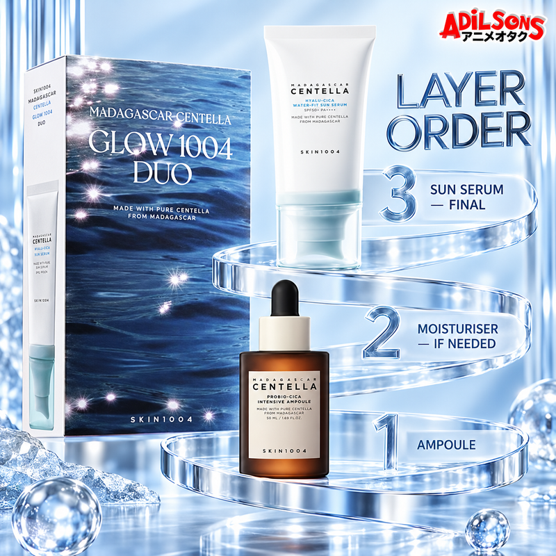 SKIN1004 MADAGASCAR CENTELLA GLOW 1004 DUO (AMPOULE 50ML + SUN SERUM 50ML) — product guide 13