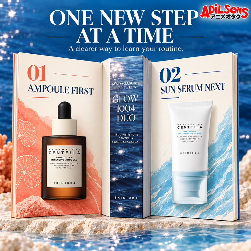 SKIN1004 MADAGASCAR CENTELLA GLOW 1004 DUO (AMPOULE 50ML + SUN SERUM 50ML) — product guide 14
