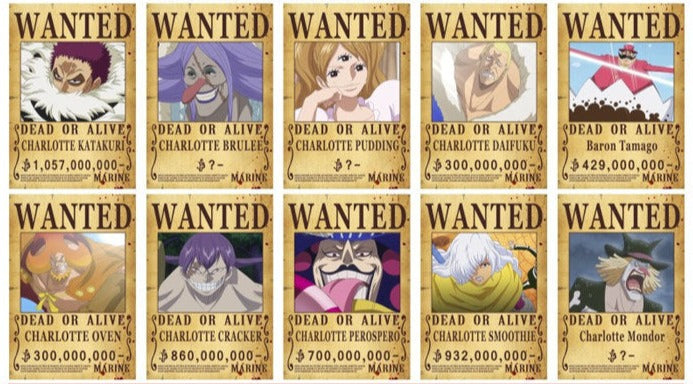 One Piece - Wanted Poster Big Mum Crew