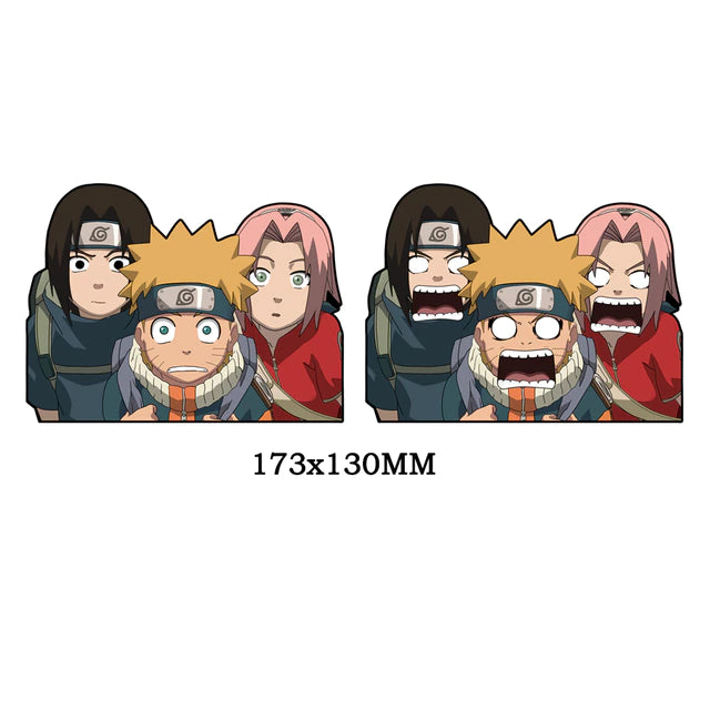 Naruto Sasuke Naruto Sakura 3D Lenticular Sticker