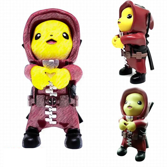 Pikachu top deadpool plush