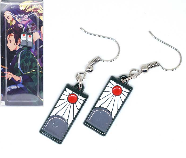 Demon Slayer - Kamado Tanjiro Small Hanafuda Earring