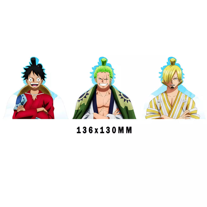 One Piece Luffy Zoro Sanji 3D Lenticular Sticker