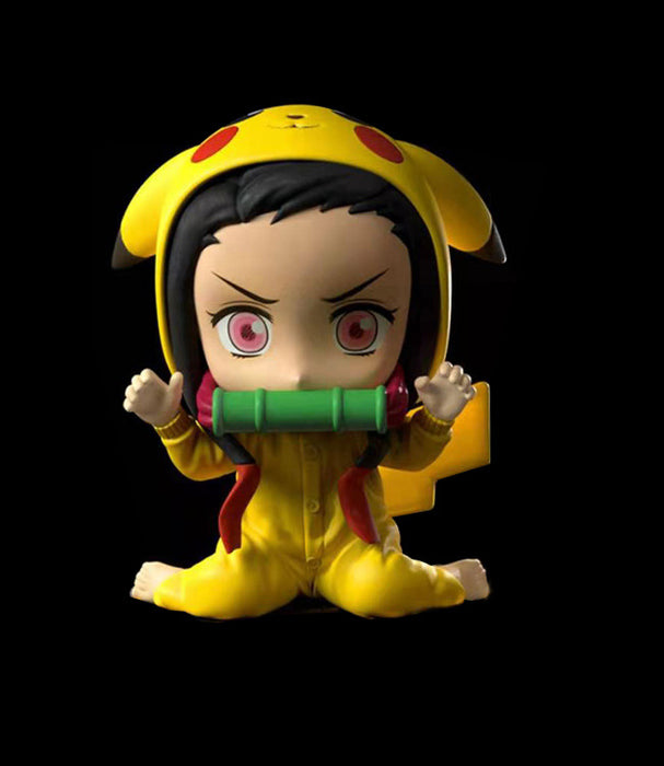Demon Slayer - Nezuko Pikachu Cosplay Figurine